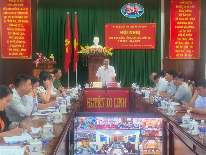 Hội nghị giao ban công tác kiểm tra 9 tháng năm 2024