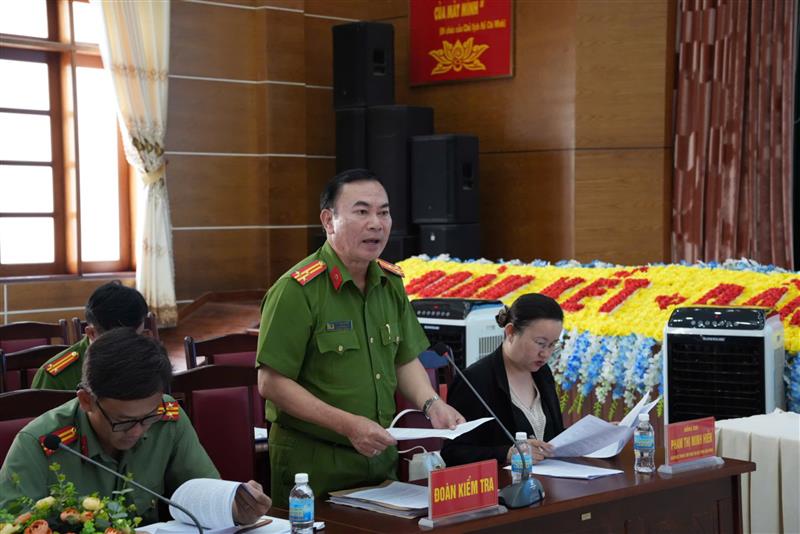 Đoàn kiểm tra báo cáo kết quả làm việc