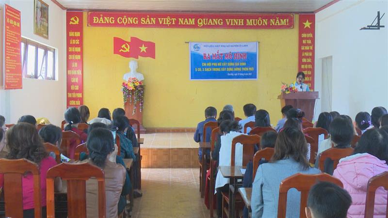 Ra mắt mô hình “Chi hội phụ nữ xây dựng gia đình 5 có 3 sạch trong xây dựng nông thôn mới” tại thôn 7, xã Gia Hiệp
