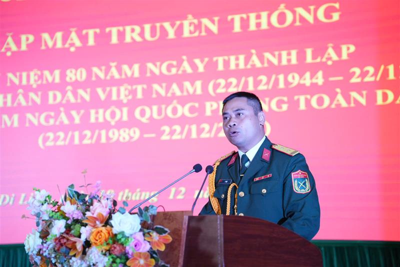 Ban Chỉ huy Quân sự huyện Di Linh ôn lại truyền thống 80 năm Quân đội nhân dân Việt Nam