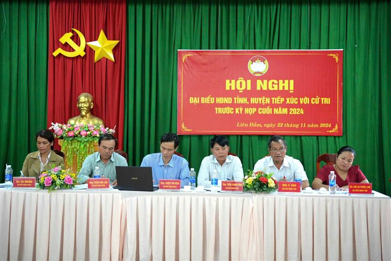 Đoàn đại biểu HĐND tỉnh, HĐND huyện tham gia tiếp xúc cử tri